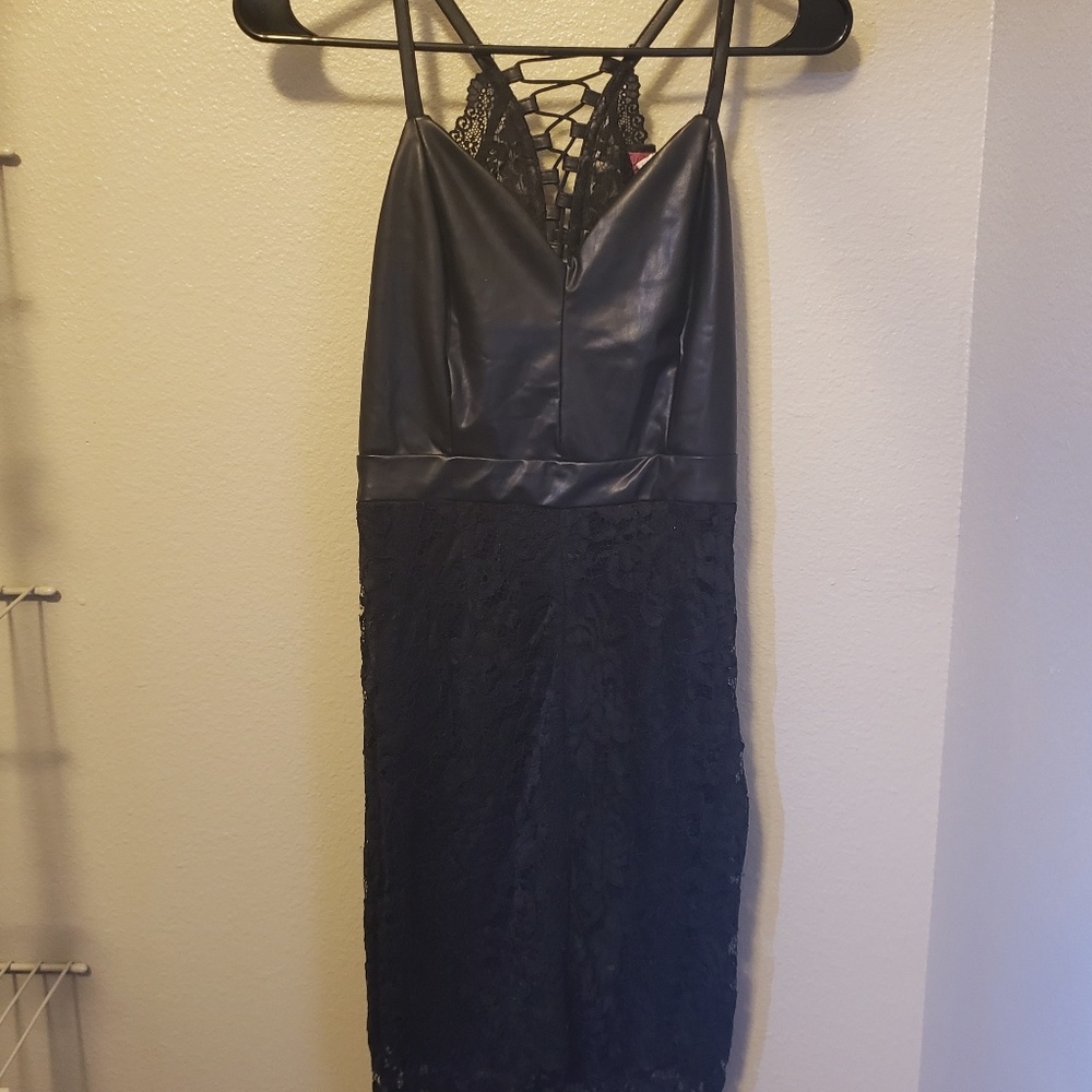 Black lace dress
